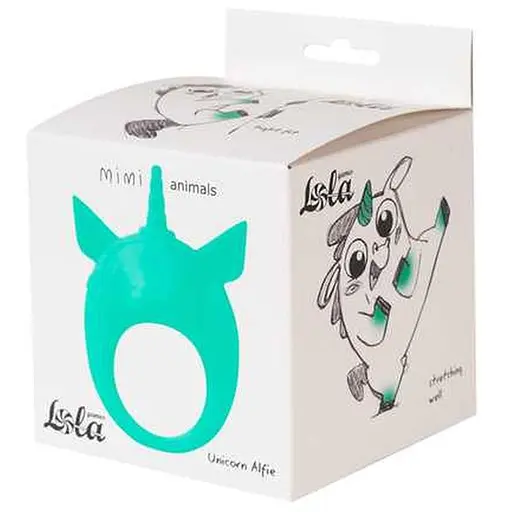 Ерекційне кільце Lola Games MiMi Animals Unicorn Alfie 8.5 см зелене - фото 3
