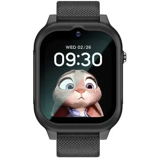 Дитячий смарт-годинник Lemfo K26 з GPS-відеодзвінком HD-камерою та 2 додатковими корпусами в комплекті Чорний
