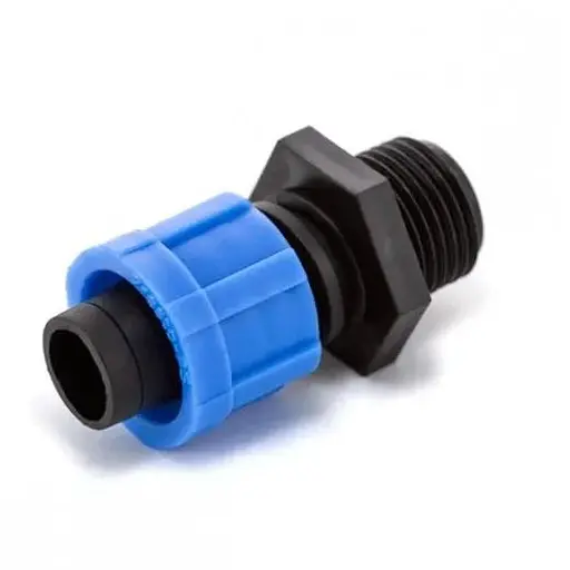 Стартер Presto-PS для крапельної стрічки з різьбою 3/4 дюйми (MT-0117-34) - Упаковка 100 штук - фото 1