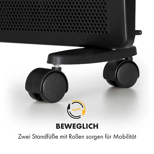 Конвекційний обігрівач Klarstein Hot Spot Slimcurve Double Wave 2-в-1 чорний (10035062)  - фото 4