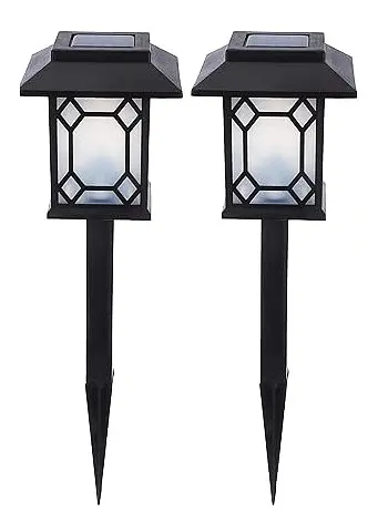 Вуличні садові сонячні світильники Solar Pathway Light 2 шт. на сонячних батареях підсвічування газону - фото 1