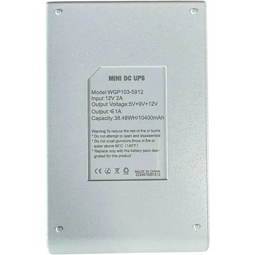 ИБП WGP Mini DC UPS WGP103 10400mAh 5V/9-12V с блоком питания для роутера - фото 4