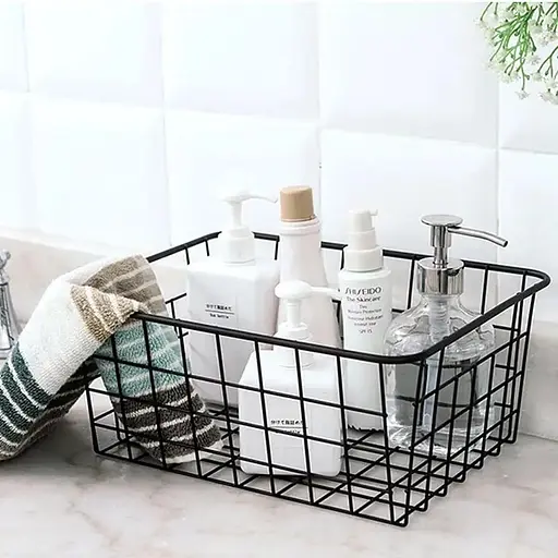 Кошик для зберігання металевий Fabrika Black, 28х22х12,5 см