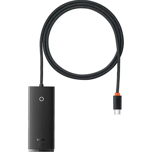 USB-Хаб Baseus Lite Series 4-in-1 (Type-C to USB 3.0*4 ) (1m) black (WKQX030401) - фото 1