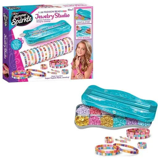 Набір для виготовлення браслетів Cra-Z-Art Dots & Dashes Tila Bead Bracelet Studio з намистинами (65606CRA) - фото 4