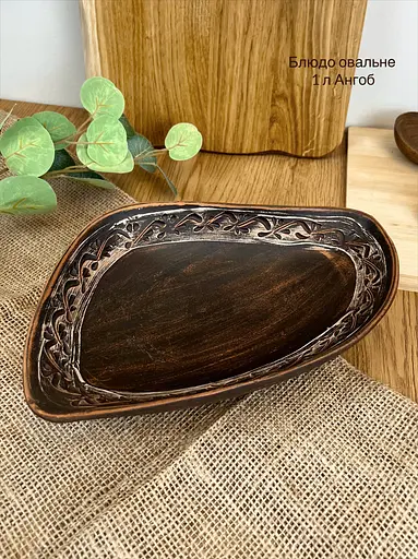 Столовий сервіз керамічного (глиняного) посуду на 6 осіб Ангоб - фото 6