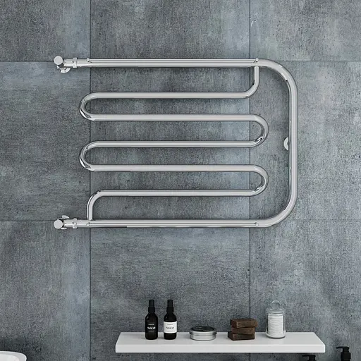 Водяна рушникосушарка Kosser Фокстрот 32 Спіралеподібний 530x500 ФС02, Хром - фото 4