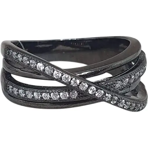 Серебряное кольцо DC Crystal с фианитами. К4015/16 17