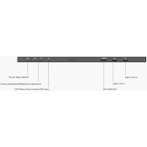 Портативний монітор Arzopa A1M Black EU (128186) - фото 4