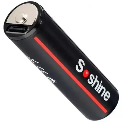 Акумулятор AA Soshine 1.5V 1730 mAh 2600 mWh з Type-C зарядкою / Батарейка акумуляторна (18876) - фото 2
