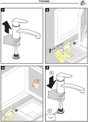 Смеситель для кухни Hansgrohe Logis 160 для установки перед окном 1Jet хром 71833000 Хром - фото 2