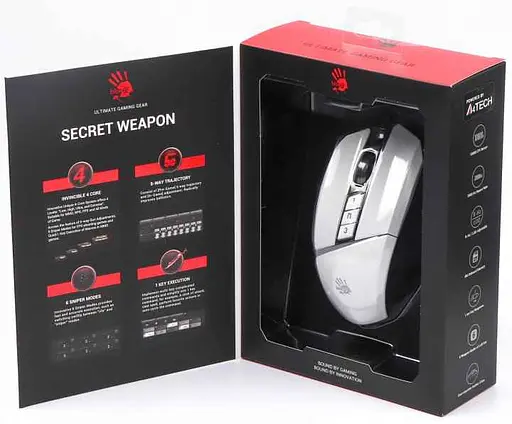 Мышь Bloody A4Tech W60 Max USB Panda White (W60 Max (Panda White)) - фото 6