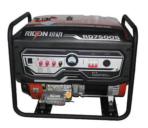 Бензиновий генератор EF Power 6,0/6,5 кВт, одно/трифазний, ручний запуск (RD7500S) - фото 1