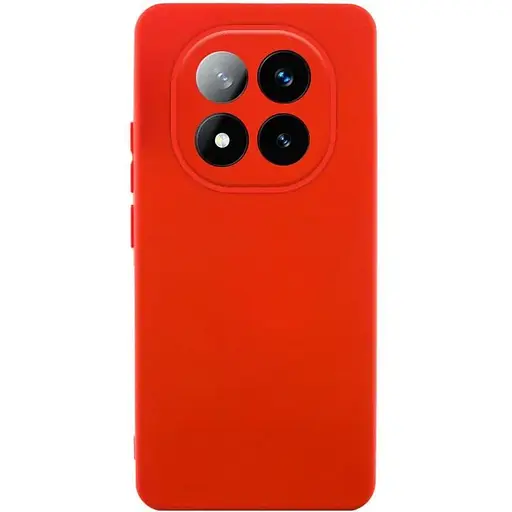 Чехол TPU Getman Liquid Silk Full Camera для Xiaomi Redmi Note 14 Pro+ 5G Красный / Red