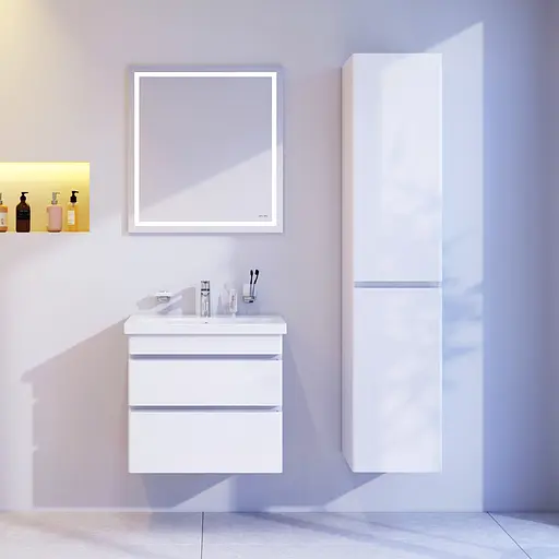 Тумба з умивальником AM.PM Hit підвісна 60 см білий M93A-FHX0602-WC0602WG38 Білий - фото 4