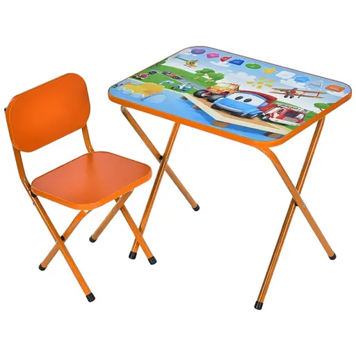 Дитячий столик Bambi M 5962-7 Вантажівка фігури складний зі стільчиком