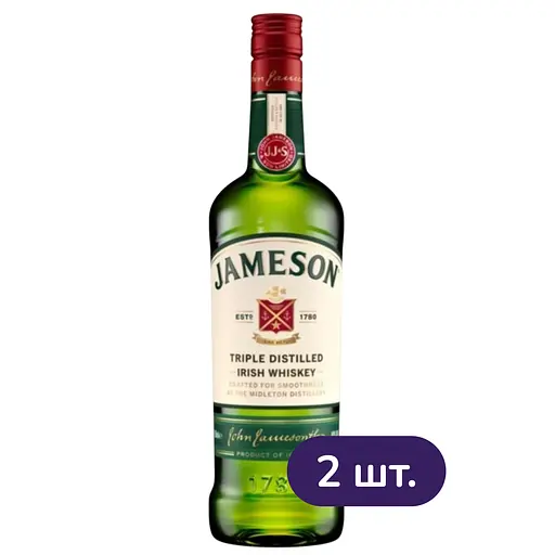 Виски Jameson Irish Whisky 40% 1.4 л (2 шт. х 0.7 л)