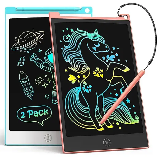 РК-планшет для письма та малювання TECJOE 2 Pack 8.5-дюймовий Doodle Board для дітей