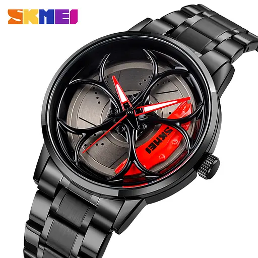 Наручний годинник чоловічий 1990B Black-Red Skmei acs0030424 - фото 2