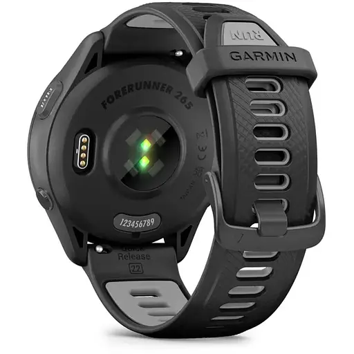 Смарт-часы Garmin Forerunner 265 с черным силиконовым ремешком черного цвета - фото 3