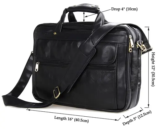 Сумка кожаная мужская Vintage 40,5х30,5х12,5 см sum0012438 - фото 2