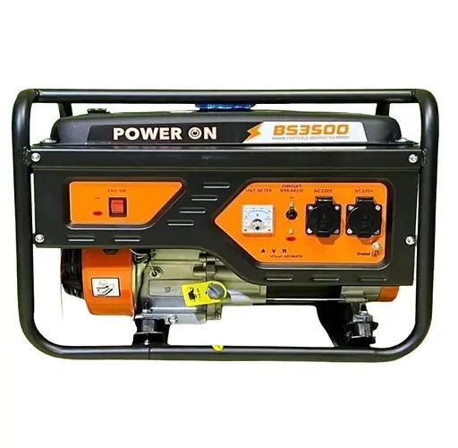 Генератор бензиновий Power On BS3500 3кВт (об'єм бака 15л)