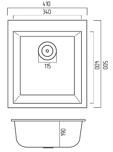 Кухонная мойка Platinum 4150 SOKIL (SP000038342) - фото 5
