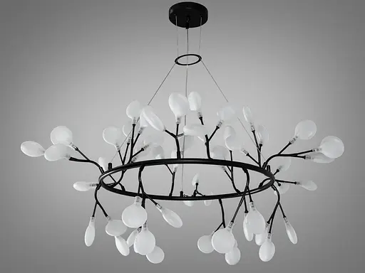 Дизайнерські новинки, люстра в лофтовому стилі "Світлячок" у вітальню - фото 3