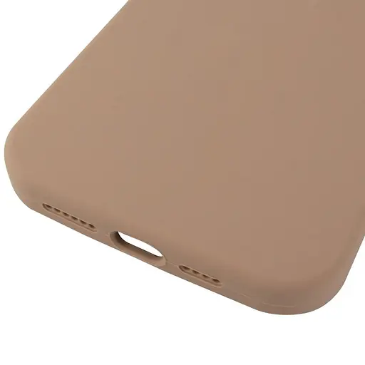 Чехол Silicone Case AA Logo with MagSafe для Apple iPhone 12 Pro Max 6.7 Бежевый/Desert Gold - фото 5