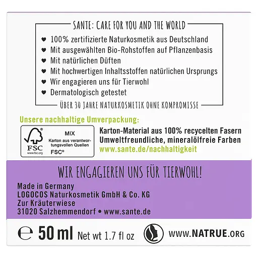 БИО-Ботокс-крем для лица увлажняющий против морщин Заметный эффект с Гиалуроновой кислотой и Акмеллой SANTE 50 мл - фото 2