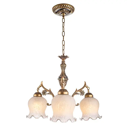 Люстра підвісна Brille класична E27 60W PB (BKL-038S/3) - фото 6