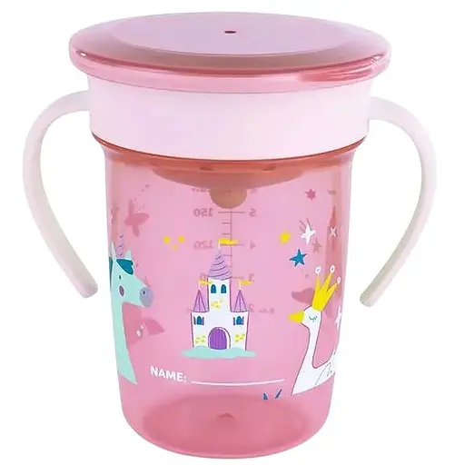 Поильник-непроливайка Miniland Sippy Cup 360° Fantasy 270 мл (89649)