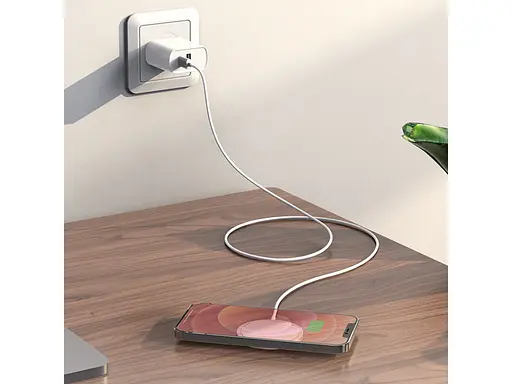 Бездротовий зарядний пристрій Hoco CW30 Silver - фото 4