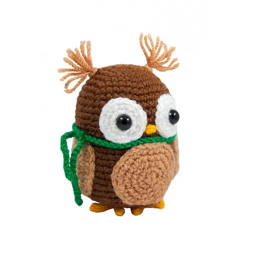 Детский набор для творчества "Сова" BK-002 вязание крючком - фото 2