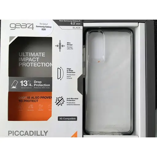 Протиударний чохол Gear4 Piccadilly D3O для Samsung Galaxy S20 (6.2") Black - фото 2