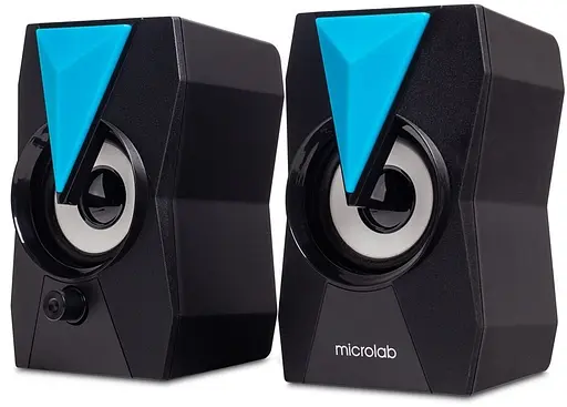 Акустическая система Microlab 2.0 B-22 6Вт RGB Led USB Black (B-22) - фото 1