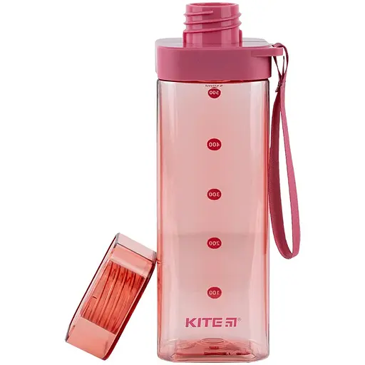 Бутылочка для воды Kite квадратная 550 мл розовая (K24-1209-3) - фото 3