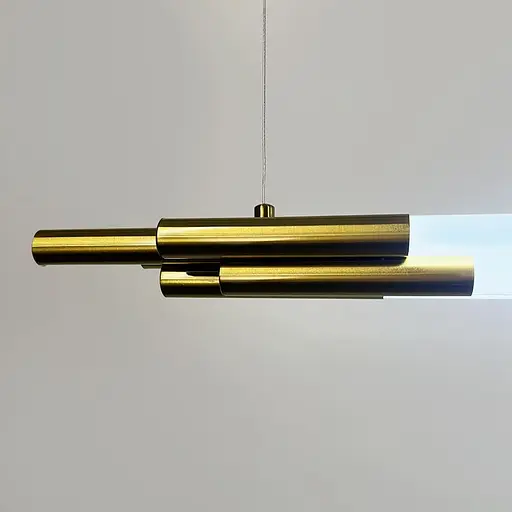 Латунный трубчатый светильник LED в корпусе 130 см | Line F | Ст. MJ351-1300L AB - фото 5