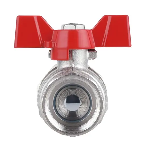 Кран кульовий Thermo Alliance "Американка" Forte 1" ВЗ прямий, метелик SF220W25 - фото 3