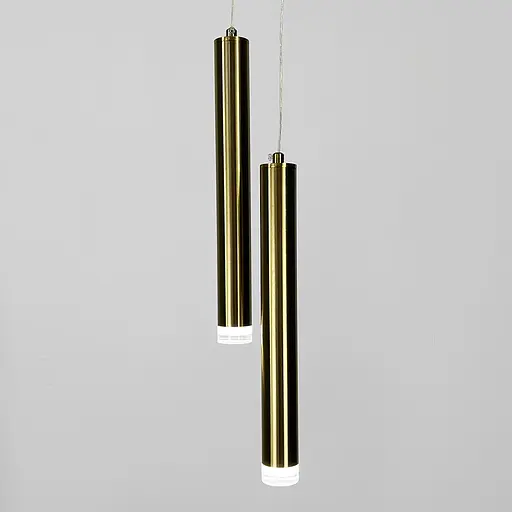 Подвійний підвіс у латунному корпусі 32х3,5 см | Арт. A075/2 AB | Line F - фото 3