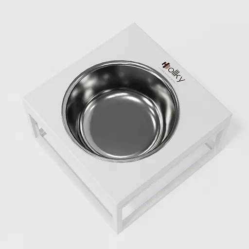 Hollky Base Solo M — миска на підставці для котів і середніх собак (1 × 0,8 л) - фото 4