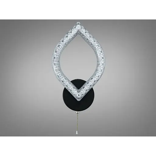 Бра настінне Romin LED чорне 17 Вт CCT ланцюжок - фото 1