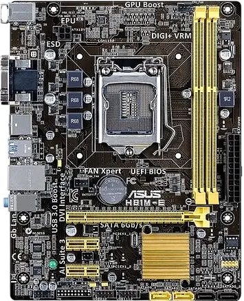 Материнская плата Asus H81M-E LGA 1150 (H81M-E) Б/У - фото 1