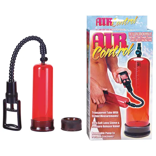 Вакуумная помпа для члена Seven Creations Air Control Pump 20 см красный - фото 2