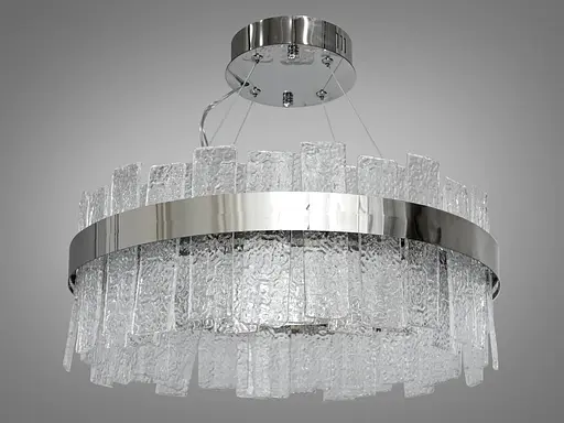 Представительская новинка, хрустальная лед люстра на тросах, 110 Вт, хром - фото 4