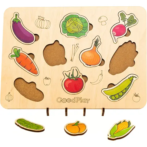Пазл-сортер GoodPlay Овочевий світ (PS-4-014) - фото 3