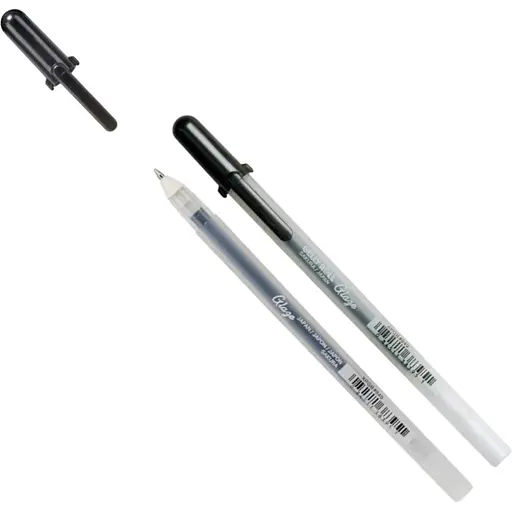 Ручка гелевая Sakura Glaze 3D-Roller Черный - фото 1