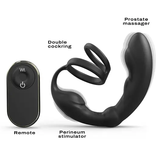 Масажер простати Dorcel P-Ring з ерекційним кільцем і пультом ДК - фото 2