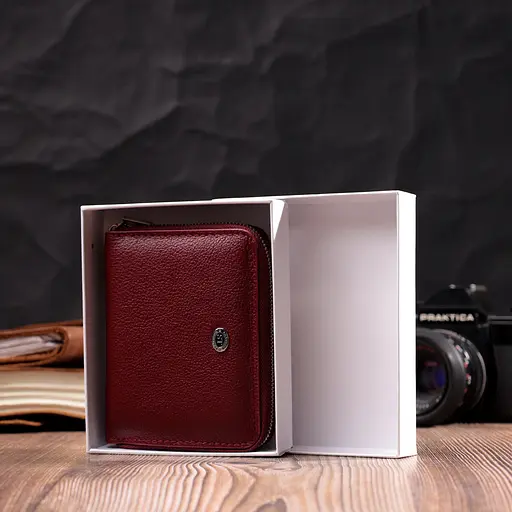 Жіночий шкіряний гаманець ST Leather 11.8х9.5х2 см acs0028394 - фото 8