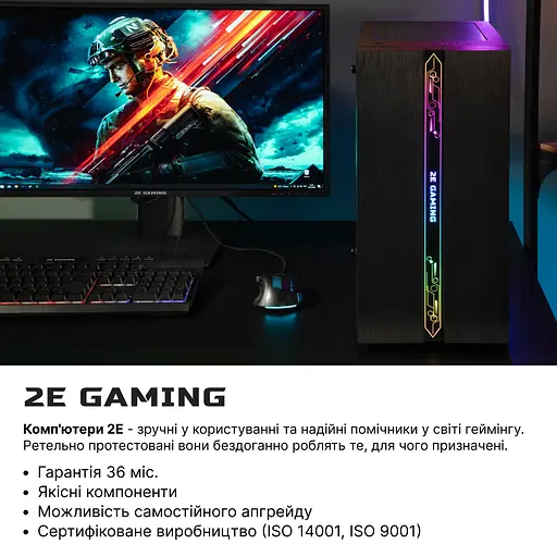 Комп’ютер персональний 2E Complex Gaming Intel i5-12400F/H610/16/256F+1000/NVD1030-2/Win11H - фото 3